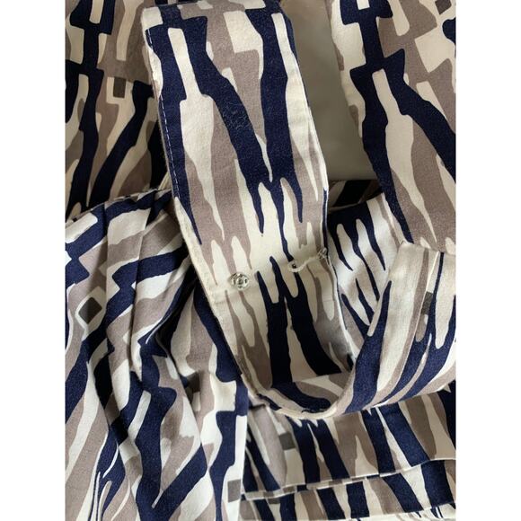 Ann Taylor Sleeveless Surplice V-Neck Empire Waist Mini Dress Multi Women's Sz 8 - Picture 7 of 12